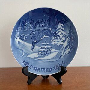 1964 Bing & Grondahl Jule After Christmas Plate "Little Fir Tree and the Hare"